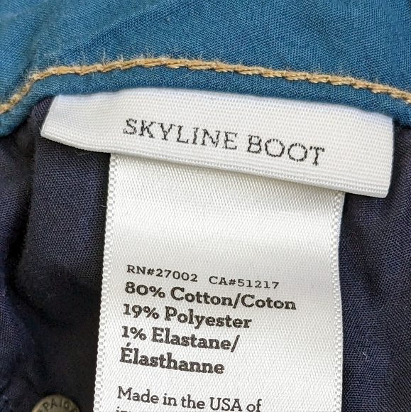 Paige Skyline Boot Cut, Size 25 Dark Wash - Picture 7 of 8